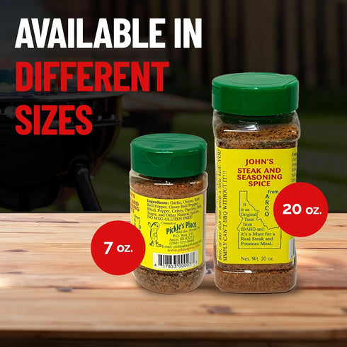 John’s Steak and Seasoning Spice Original 7oz Green...