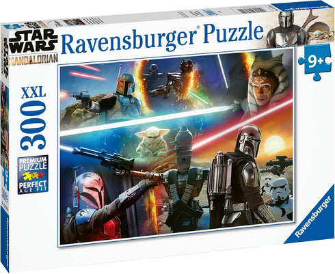 Ravensburger Mandalorian Crossfire - 300 Piece XXL Jigsaw Puzzle | Designed for Kids Ages 8-10 | Perfect Interlocking Fit | Promotes Problem Solvi...