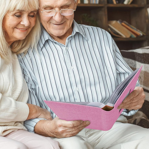 Vienrose Photo Album 4x6 300 Photos Linen Frame Cover with Memo Areas Photobook Large Capacity Slip-in Pictures Book for Wedding Baby Vacation, Pi...