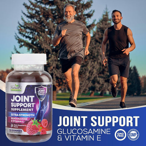 Joint Support Supplement - Extra Strength Glucosamine Joint Support Gummy - Joint Health Support & Flexibility for Back, Knees, & Hands - Vitamin ...