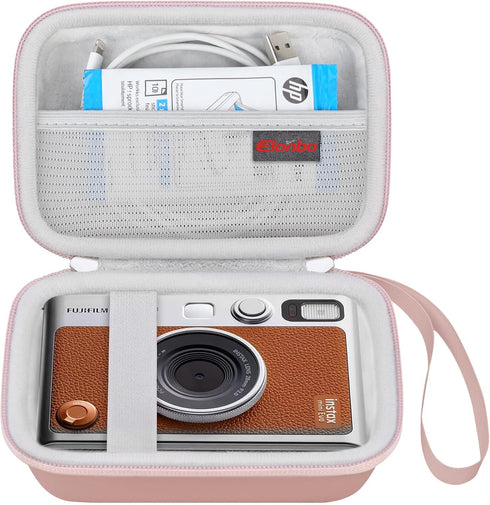 Camera Carrying Case Compatible with Fujifilm Instax Mini EVO Instant Camera, Camera Lens cover Photo Printer Travel Protective Storage Holder, Me...
