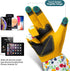Gardening Gloves for Women,Long Sleeve Garden Rose Cactus Pruning Thorn-Proof Breathable Work Gloves with Touch Screen,Yellow Medium...