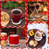 12 Pcs Christmas Diamond Art Coasters Snowman Head Diamond Painting Coasters with Holder Xmas Diamond Painting Kit Diamond Acrylic Round Cup Coast...