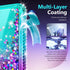 NGB Designed for Samsung Galaxy S21 & S21 5G Case, Aqua/Purple | Glitter Liquid Sparkle Cute Cover for Women Girls Kids | with Screen Protector & ...