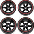 Hard Plastic Wheel Rims & Plastic Tires 12mm Hex Compatible with Traxxas HSP Tamiya Kyosho Himoto 1/10 RC Drift Car (Style 1)...