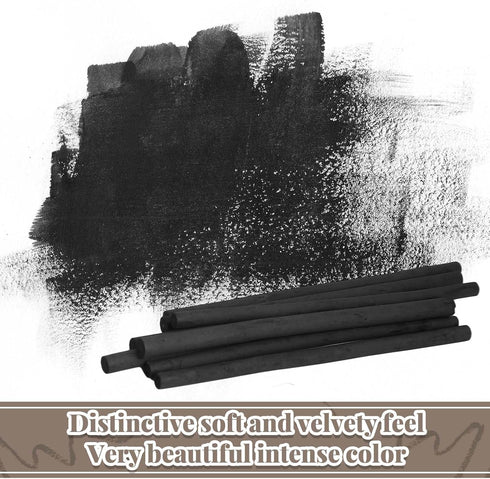Gueevin 100 Pieces Willow Charcoal Sticks, Willow Charcoal, Soft Black Drawing Charcoal for Sketching and Drawing Art Sketch Artists Supplies, 5.7...