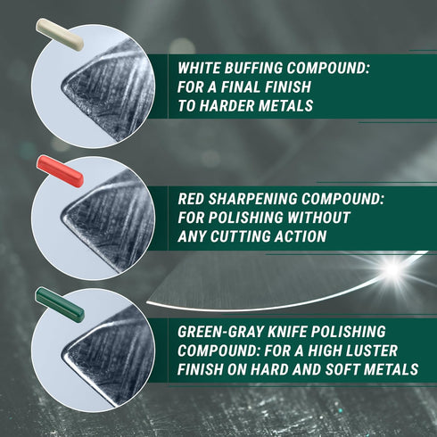 BeaverCraft Stropping Compound Honing Compound for Leather Strop for Knife Sharpening - Buffing Compound for Metal Polishing Compound for Buffing ...