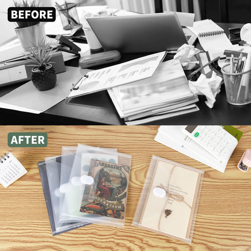 12 Pack Clear Die & Stamp Storage Bag Transparent Plastic Folders for Cutting Dies Stencil Embossing Crafts for DIY Scrapbooking Paper Card Craft ...
