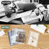 12 Pack Clear Die & Stamp Storage Bag Transparent Plastic Folders for Cutting Dies Stencil Embossing Crafts for DIY Scrapbooking Paper Card Craft ...