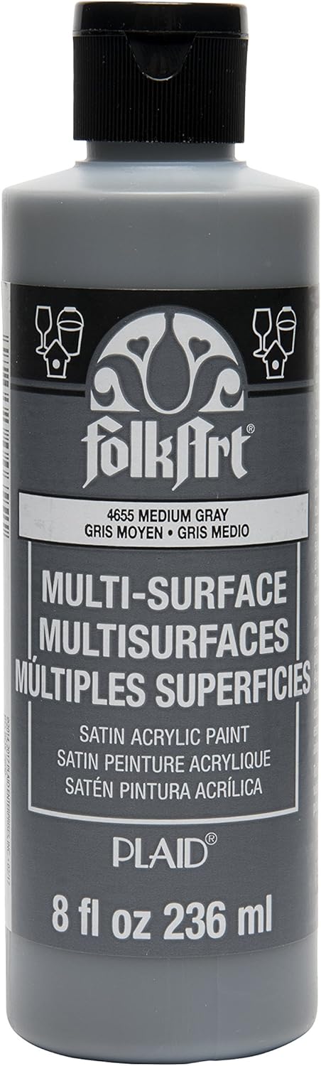 FolkArt Multi-Surface Paint (8 oz), , Medium Gray...