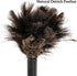 2 Pack Ostrich Feather Duster, 10 Inch Fluffy Natural Feather Duster, Soft-Feather Mopping with Plastic Handle, Extensible Ostrich Feather Cleanin...