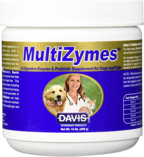 Davis MultiZymes Nutritional Supplement, 14 oz...