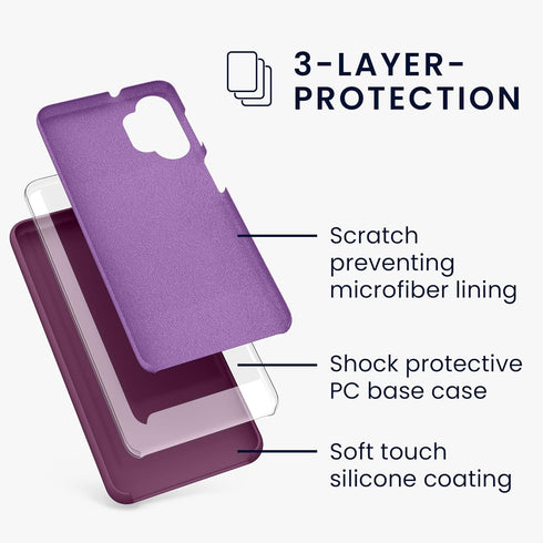kwmobile Case Compatible with Samsung Galaxy A32 5G Case - TPU Silicone Phone Cover with Soft Finish - Bordeaux Violet...