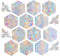 STICKERGURU 16 Pieces Hexagons and Bee Window Clings - Anti-Collision Window Decals to Save Birds from Window Collisions,Non Adhesive Prismatic Vi...