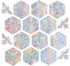 STICKERGURU 16 Pieces Hexagons and Bee Window Clings - Anti-Collision Window Decals to Save Birds from Window Collisions,Non Adhesive Prismatic Vi...
