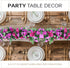 Miracliy 5Pcs 41FT Purple Flower Garland Artificial Rose Arch Vines Fake Spring Floral Garland for Flower Wall Backdrop Wedding Mothers Day Garden...