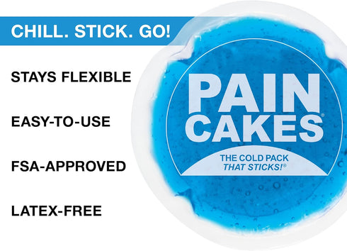 Reusable Round Cold Pack - Stickable Ice Pack for Targeted Cold Therapy - Perfect for Injuries, and Small Areas - Latex-Free Cold Compress, 100x R...