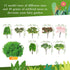 58 Pieces Miniature Garden Set, Fairy House Diorama Accessories Mini Figurines Micro Landscape Ornaments Mixed Model Trees for DIY Garden Decor Su...