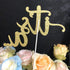 ALISSAR Glitter Double Sided Gold Gender Reveal Cake Topper, It's a Cake Topper for Boy or Girl Baby Reveal Party Decorations(Double Sided Gold)...