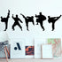 Amaonm Creative Vinyl Sport Taekwondo Wall Decor Player Silhouette Decals - Removable DIY Baby Nursery Bedroom Living Room Home Stickers Murals Ar...
