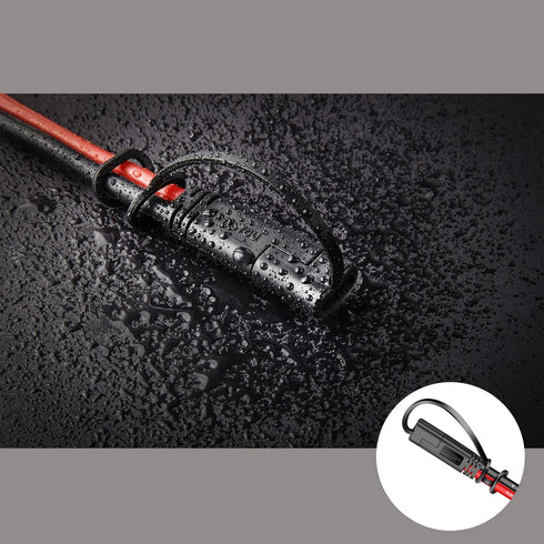 iMESTOU 10AWG SAE to O Ring Terminal Harness 2 Pin Quick Disconnect Plug 1 Feet Eyelet Terminal Harness Extension Charge Cord Quick Disconnect SAE...