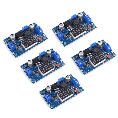 Teyleten Robot LM2596S LM2596 with LED Display Voltmeter Buck Converter DC-DC 4.0-40V to 1.25-37V 2A Voltage Adjustable Board Step Down Module Pow...