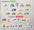 Curious Columbus Vehicles Fridge Magnets for Toddlers 1-3 Year Olds. Large Foam Refrigerator Magnets for Kids Baby and 3-5 Years Old. Magnetic ABC...