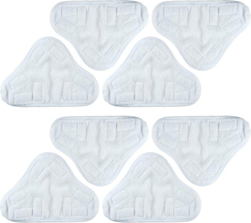 BlueStars 8-Pack Microfiber Steam Mop Pads – Compatible Replacement Pads for Popular 5-in-1 Steam Mop Models – Washable & Reusable...