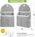 2 Pack Wall Hanging Organizer Bag with Pockets Fabric Storage Bag Basket Caddy Waterproof 01 01...