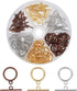 PH PandaHall 60 Sets Toggle Clasps, 3 Color Jewelry Closure Clasp IQ Toggle Clasps Round Clasps Fastener Hook Toggle Connectors TBar End Clasps fo...