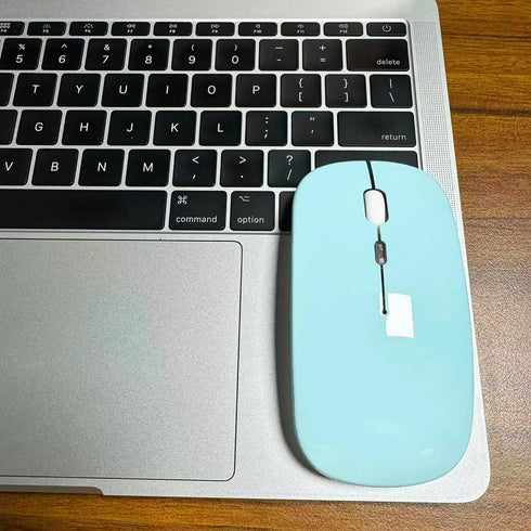 Bluetooth Wireless Mouse for Mac Laptop Chromebook Windows Desktop Computer Notebook PC MacBook iPad Pro Air, Rechargeable Wireless Mouse(Blue)...
