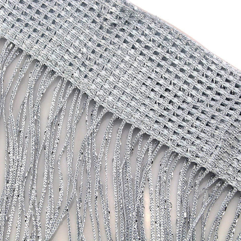 1x2 M Door String Curtain Rare Flat Silver Ribbon Thread Fringe Window Panel Room Divider Cute Strip Tassel for Wedding Coffee House Restaurant Pa...