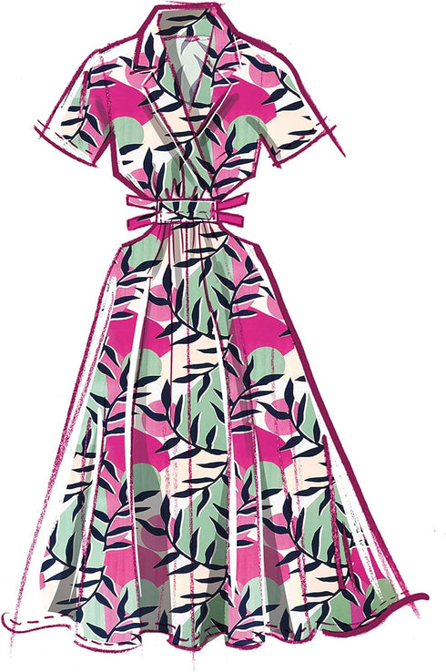 McCall's Misses' Shirt Dress Sewing Pattern Kit, Design Code M8361, Sizes 4-6-8-10-12...