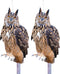 Owls to Keep Birds Away, 2Pcs Fake Owls with Reflective Tape for Garden Patio, Cardboard Hanging Owl Bird Scare Reflective Hanging Decoration to K...