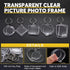 40Pcs Clear Acrylic Blank picture Photo frame keychain Personalized photo insert keychain bulk, Rectangle, Heart-Shaped, Round, Square and Rhombus...
