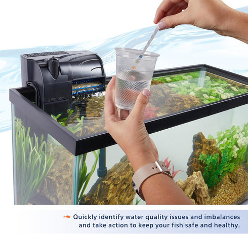 Aqueon 7-in-1 Aquarium Test Strips 50 Count...