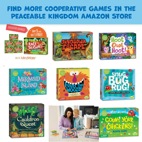 Peaceable Kingdom Hoot Owl Hoot Cooperative Color Matching Game for 2 to 4 Kids Ages 4+...