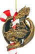 Gothic Dragon with a Candy Cane Sweet Tooth Christmas Tree Ornament, 4 Inch, Single...
