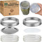 4 Pack Mason Jar Sprouting Lids for Wide Mouth Mason Jars (Ball or Kerr) - 316 Surgical Stainless Steel Curved Mesh Sprouting Set (4 Rings, 4 Scre...