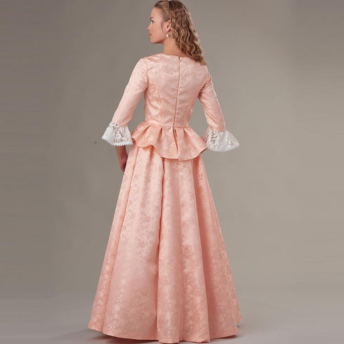 Simplicity Misses' 18th Century Historical Costume Dress Kit, Code 9251 Sewing Pattern, Sizes 16-24, White...