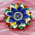 Order of The Eastern Star Brooch Pin for Women OES Brooch Pin Sorority OES Gift Greek Paraphernalia Jewelry Satin & Pearl 5.5" Flower Pin for Sist...
