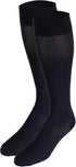 Truform Compression Socks, 15-20 mmHg, Women's Dress Socks, Knee High Over Calf Length, Navy Diamond Knit, Large...