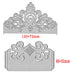 Adies 2pcs Lace Flower Metal Die Cuts ,Wedding Greeting Crad Frame Border Cutting Dies Cut Template Stencils for DIY Scrapbooking Album Decorative...