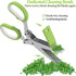 2025 Upgraded Herb Scissors, Effortless Herb Shears Cutter Tool with Sharp Stainless Steel Blades for Fresh Herbs, Must-Have Kitchen & Cooking Gad...