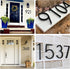 SEISSO 844713 5-Inch House Numbers for Outside, Modern Floating Metal Door Numbers Address Sign Decor for 911 Visibility Signage with Nail Kits, B...