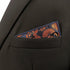 S&W SHLAX&WING Orange Blue Pocket Square for Men Fashion Large Handkerchief...