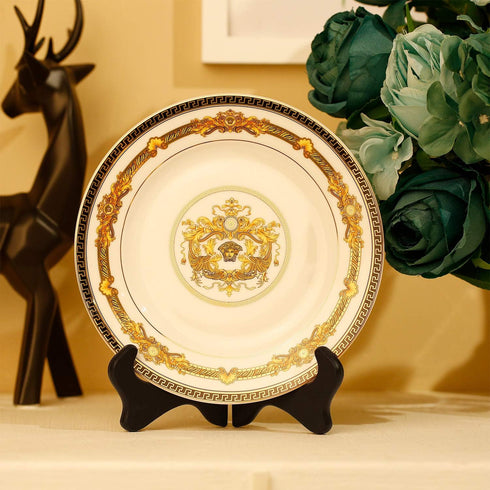 Tatuo 4 Packs Wooden Display Stand Decorative Plate Stands for Display Picture Frame Stand Holder Easels (7 Inch, Black)...