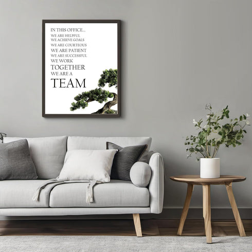 Posterizer 1 pcs-team work inspiring art-Workplace & Office Art-Quotes and Poems- Gift for Boss, Manager -Gift for Entrepreneurs-décor for office ...