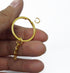 yueton Pack of 100 25mm/0.98" Metal Split Key Ring with Chain...