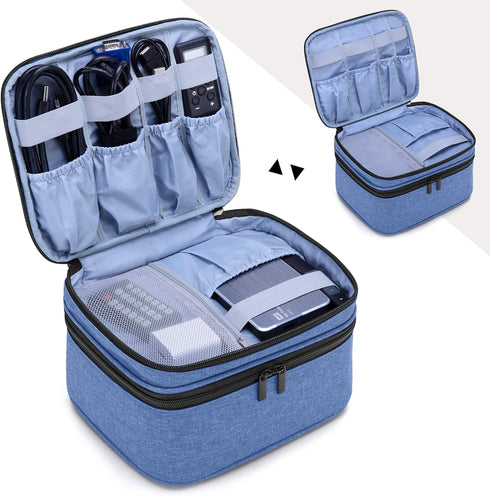 LUXJA Carrying Bag Compatible with DR.J Mini Projector, Portable Case for Mini Projector and Accessories (Fits Most Major Mini Projectors), Blue...